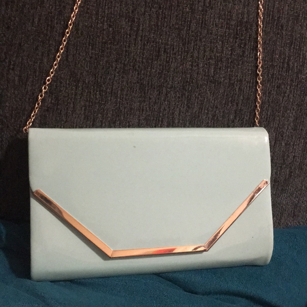 Mint green cross-body bag